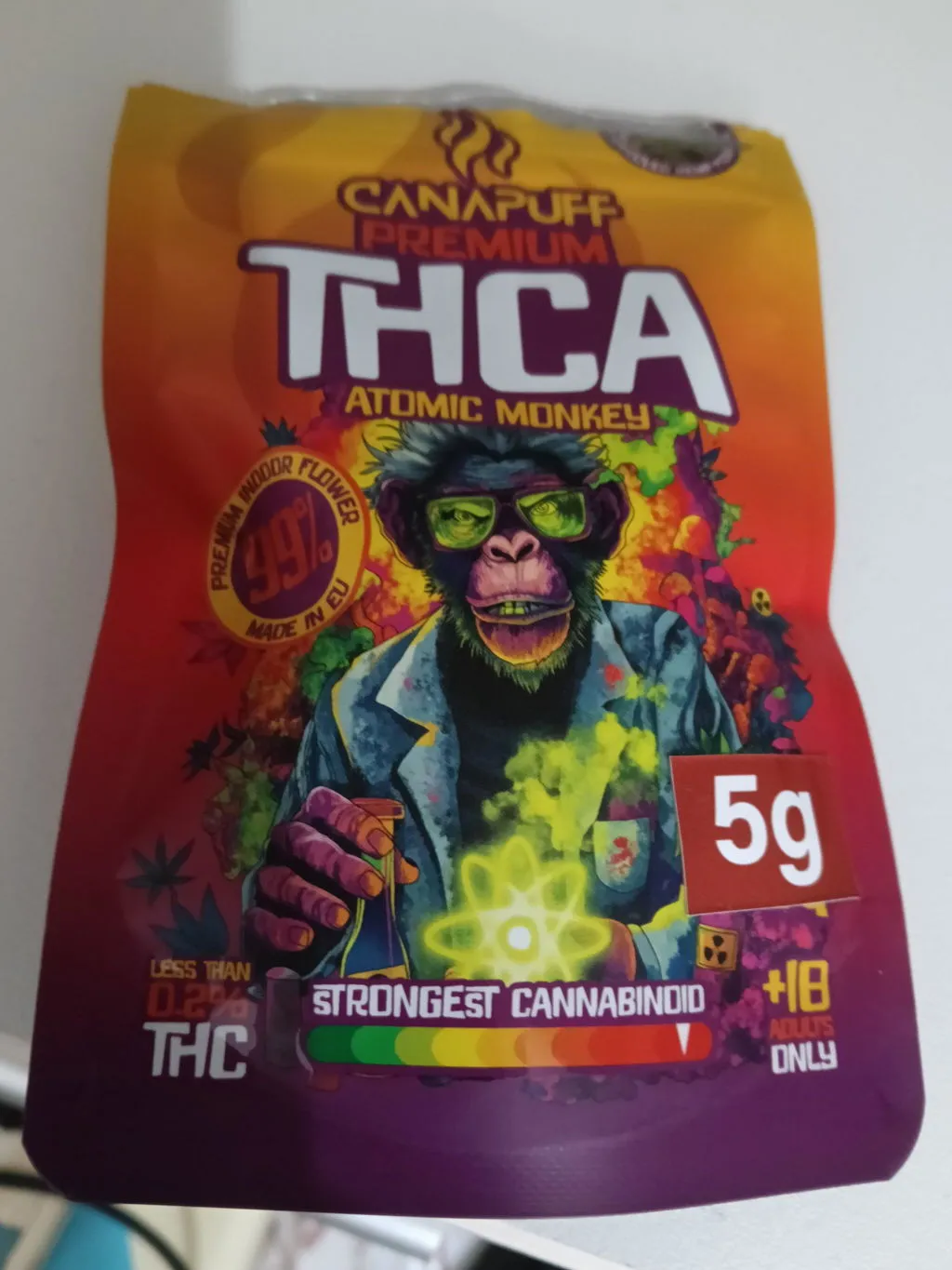 Canapuff Atomic Monkey THCA topskudd 1 g 99 %