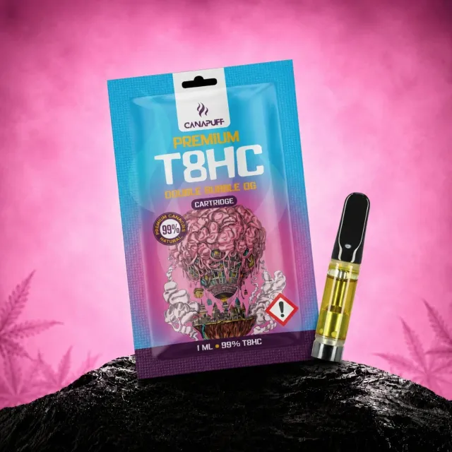 Canapuff T8HC Double Bubble vapepatron 99% bubblegum