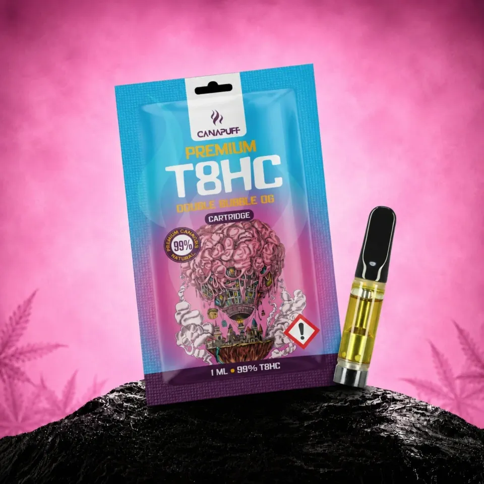 Canapuff T8HC Double Bubble vapepatron 99% bubblegum