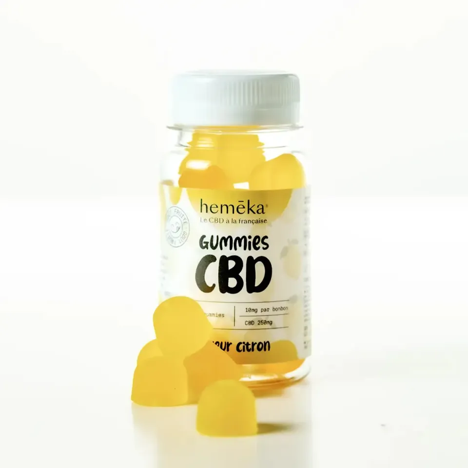 Hemeka CBD gummies sitron 10mg 25 stk frukt