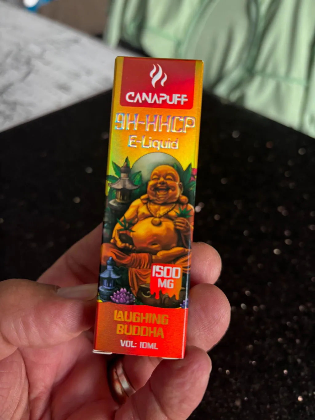Canapuff 9H-HHCP Laughing Buddha væske 10 ml 1500 mg krydret