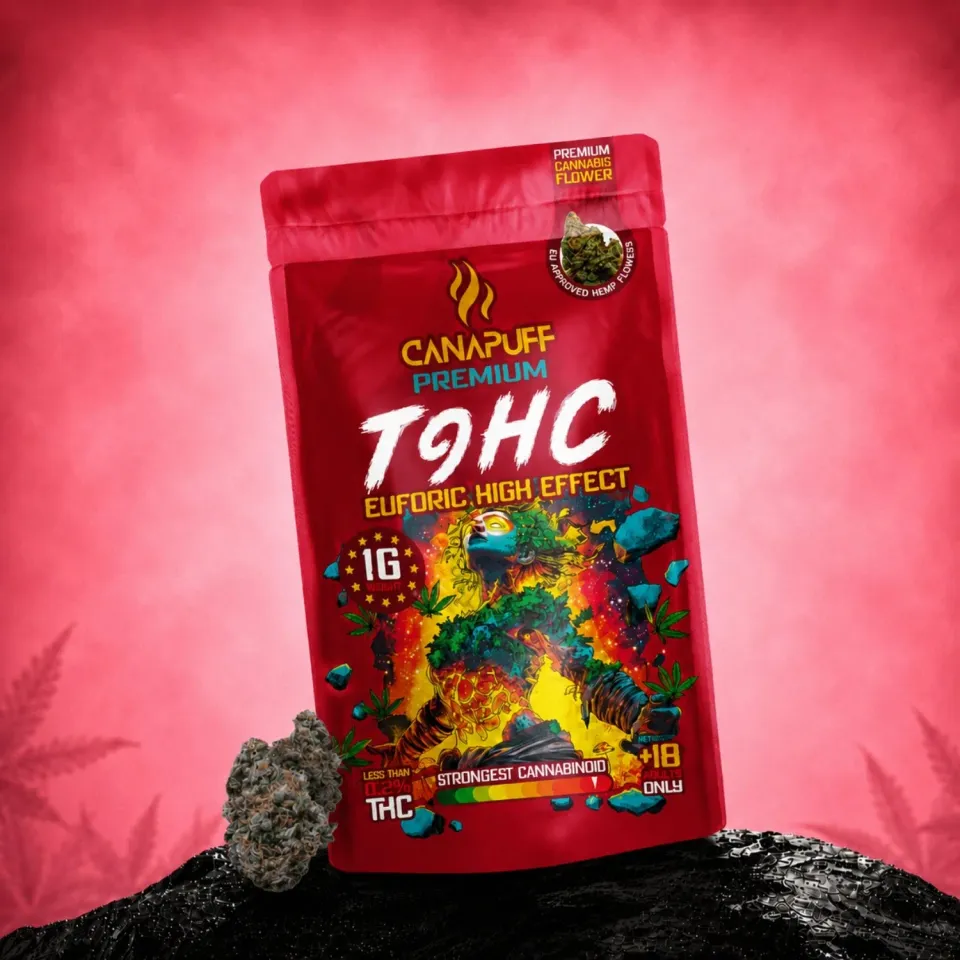 Canapuff Euforic T9HC-blomst 1g tropisk