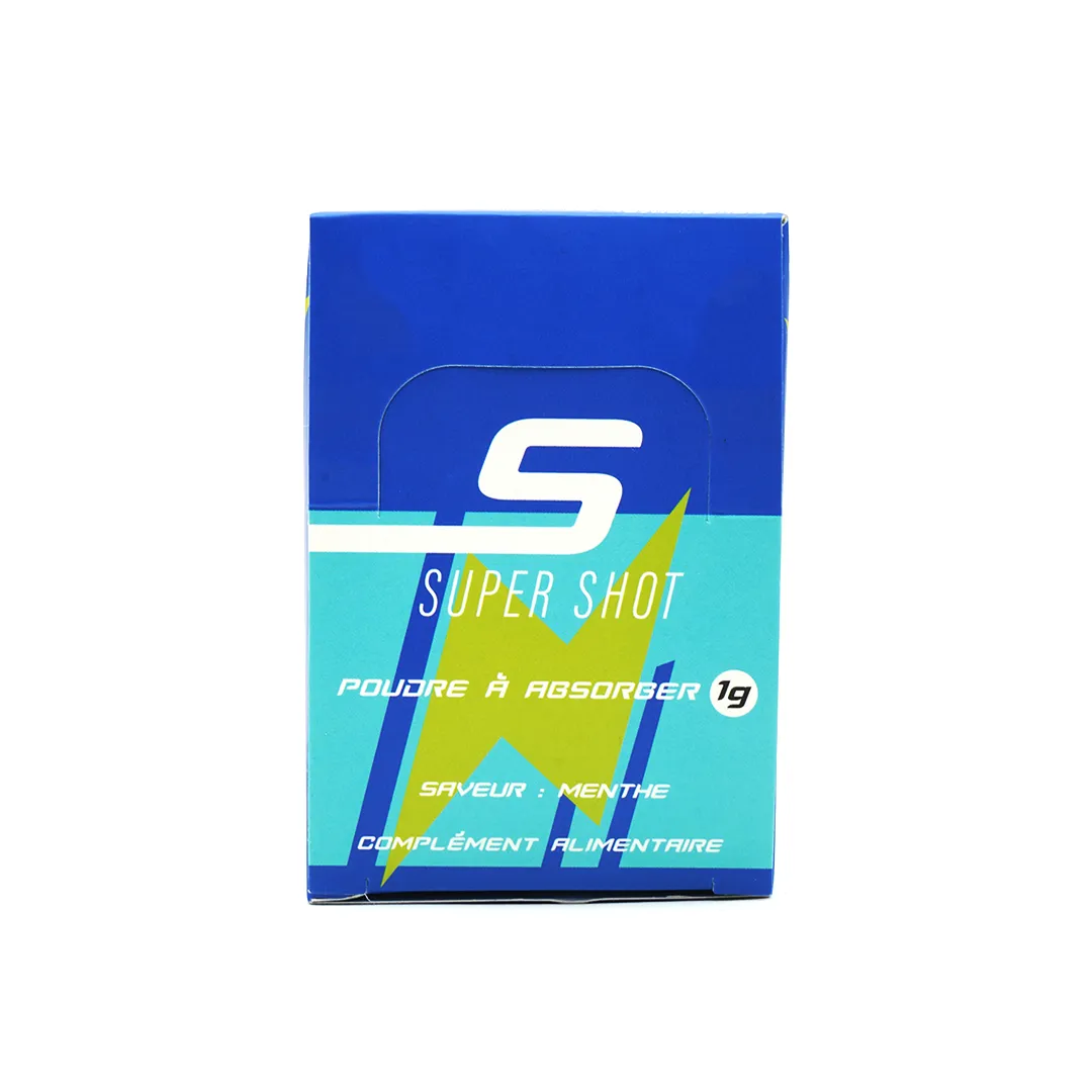 Super Shot frisk mynte energipulver 1 pk rask effekt