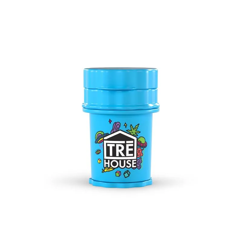 TRE HOUSE UFO Stash grinder Blue Mini metallkvern