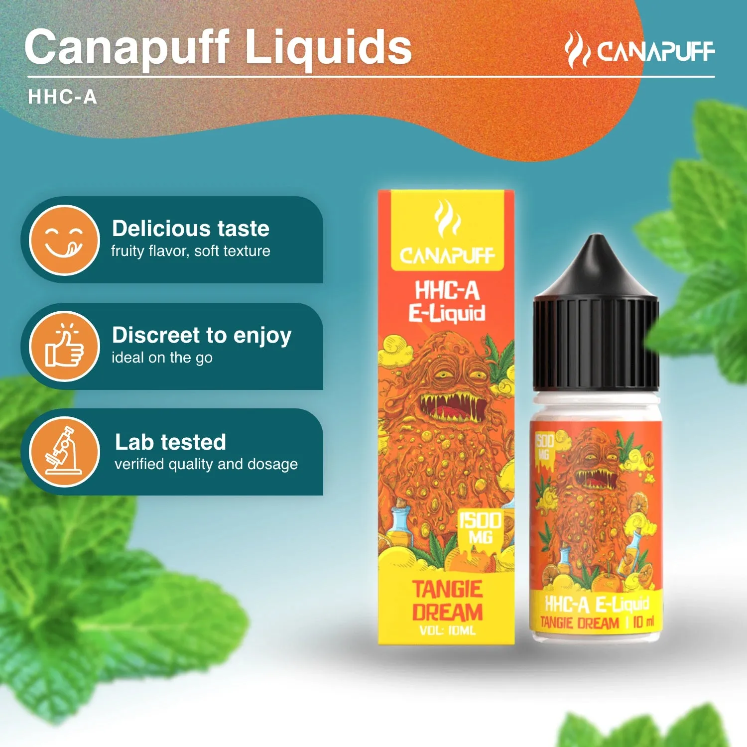 Canapuff HHC-A Liquid Tangie Dream 1500 mg sitrus