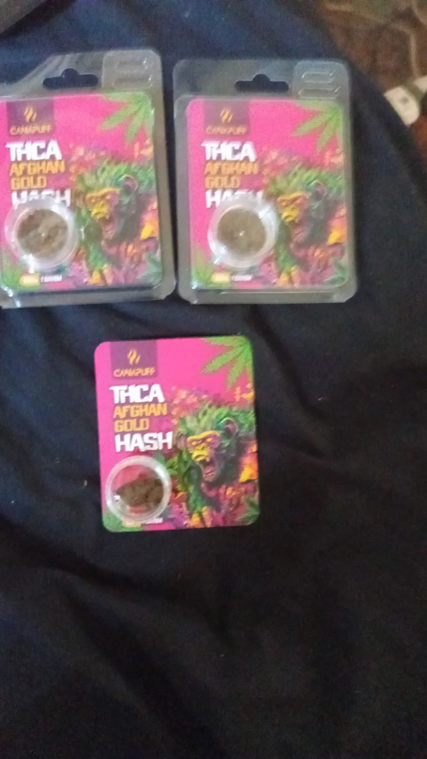 Canapuff Afghan Gold THCA-hash 1 g 99%