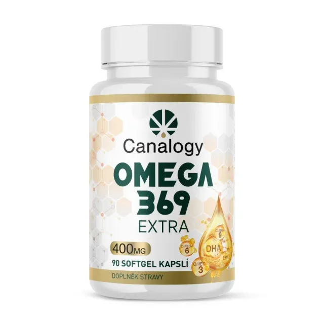 CANAPUFF Omega 369 Extra kosttilskudd 90 kapsler
