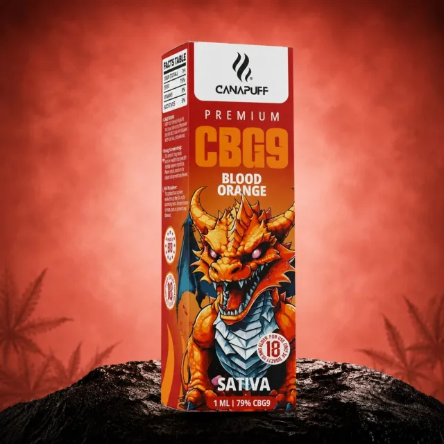 Canapuff CBG9 Blood Orange vape 1 ml 79%