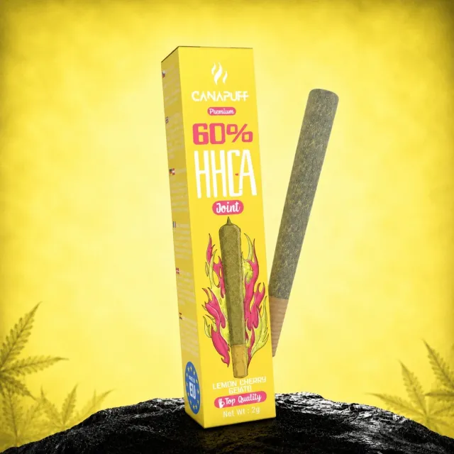 Canapuff HHC-A Lemon Cherry Gelato joint 2g kirsebær