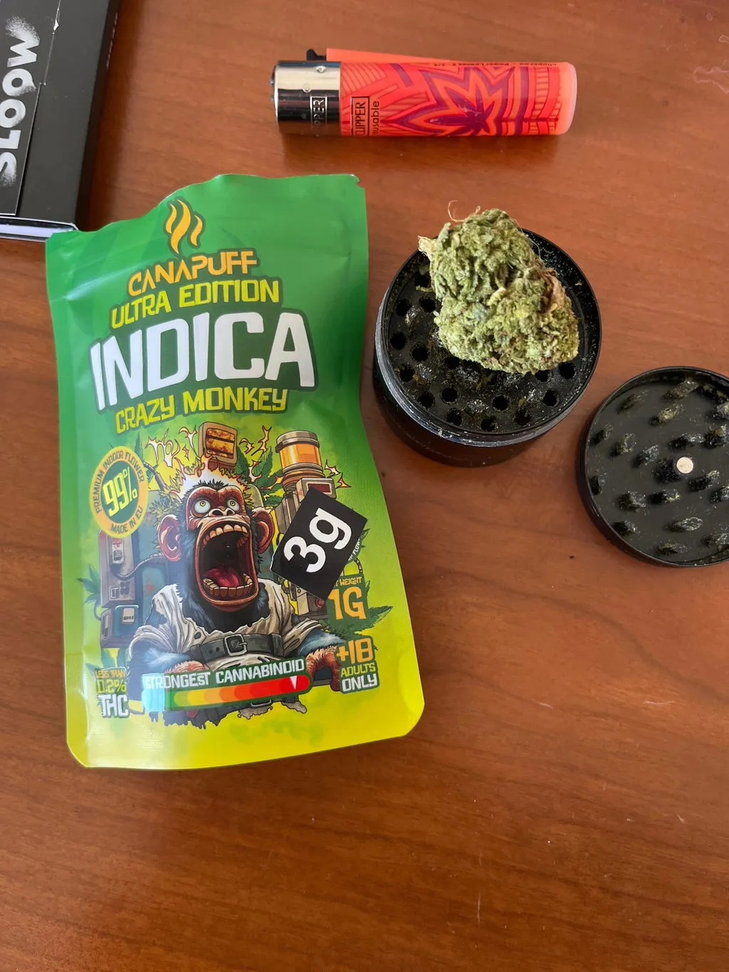 Canapuff Ultra Edition Crazy Monkey indica blomster 1 g 99%
