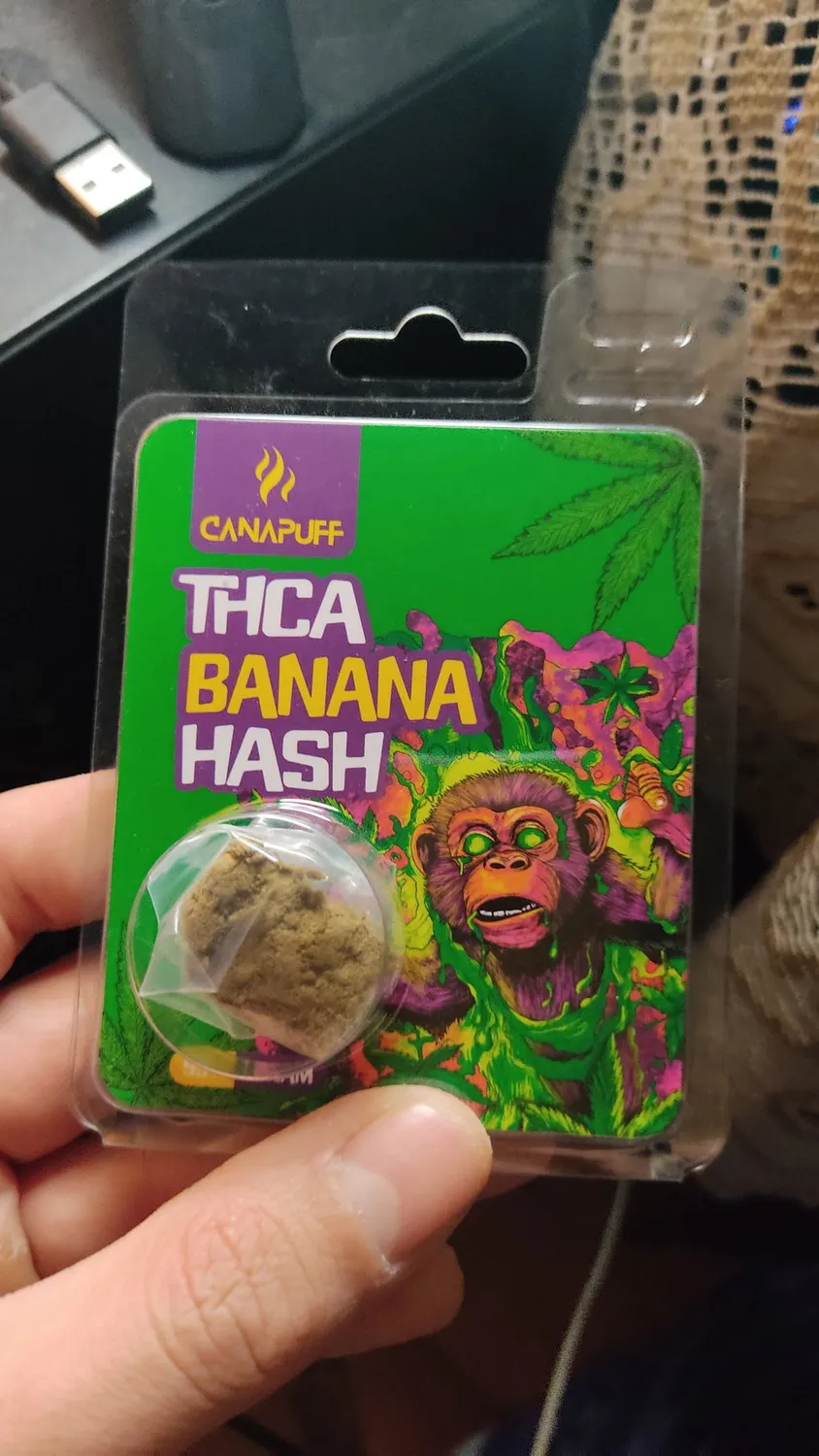 Canapuff THCA Hash Banana 99% 1 g søt frukt