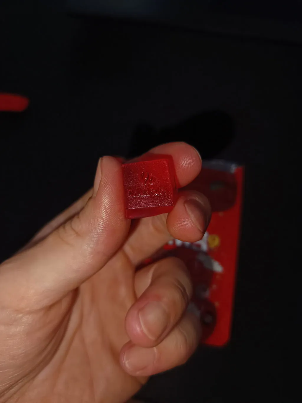 Canapuff Happy Gummy Raspbi vingummi 1 stk bringebær