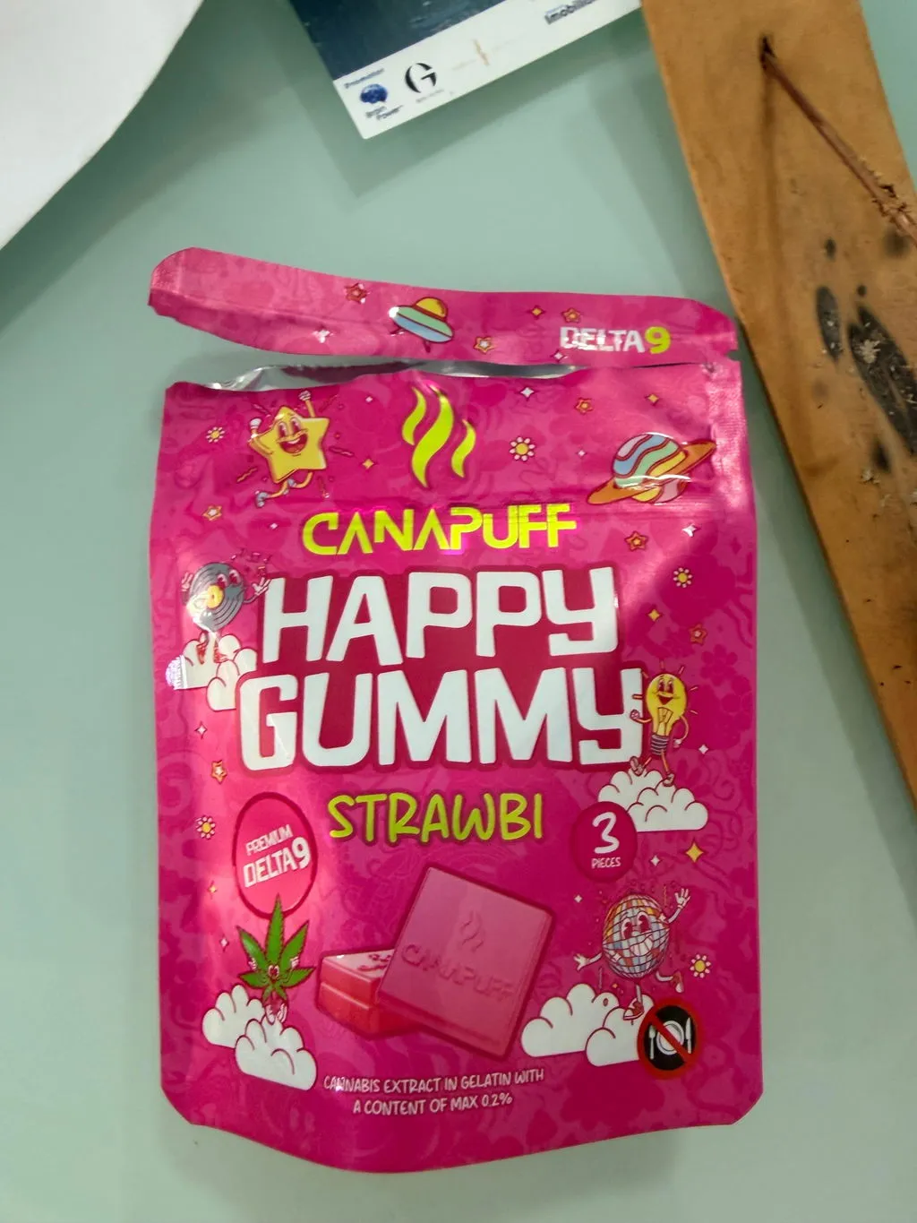 Canapuff Happy Gummy Strawbi Delta 9 vingummi 1 stk