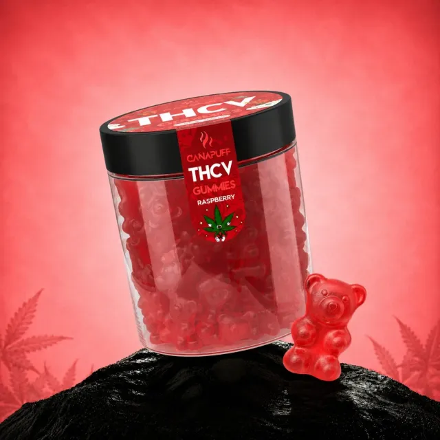Canapuff THCv Gummies vingummi 10 stk bringebaer