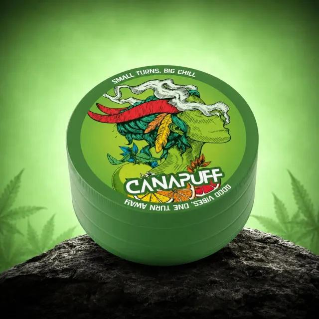 Canapuff Green Crack kvern metall 60 mm 4-delt