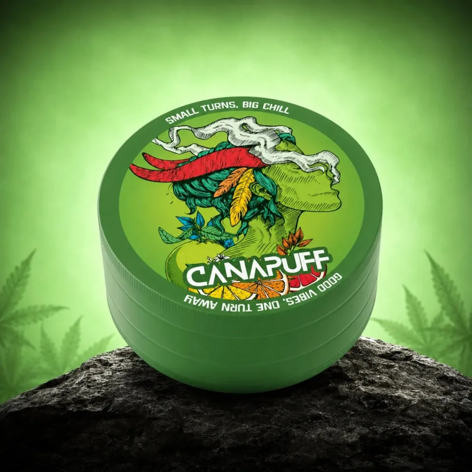 Canapuff Green Crack kvern metall 60 mm 4-delt