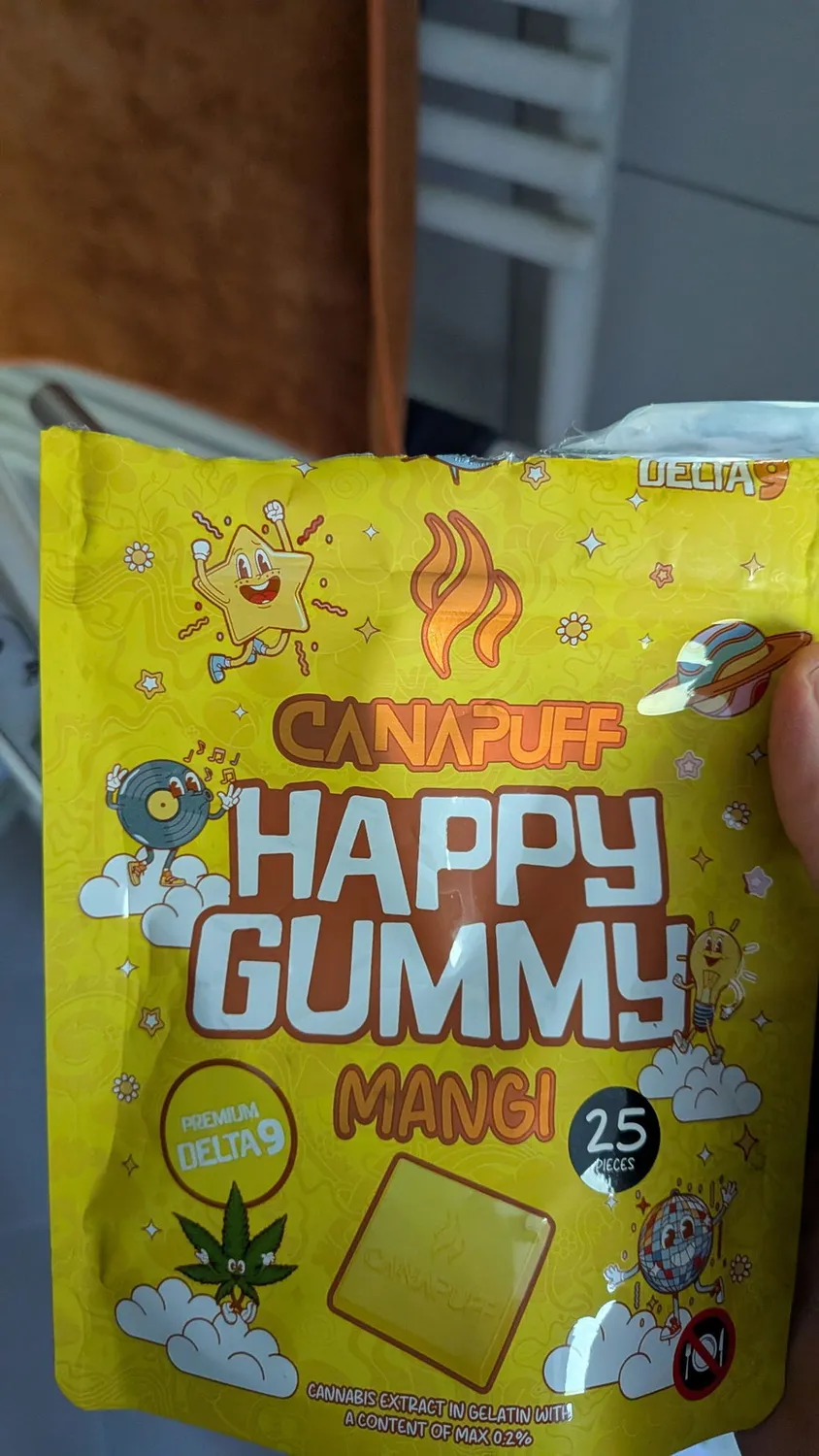 CanaPuff Happy Mangi gummy 1 stk mango