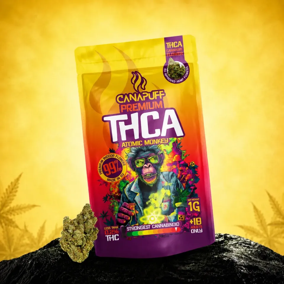 Canapuff Atomic Monkey THCA topskudd 1 g 99 %