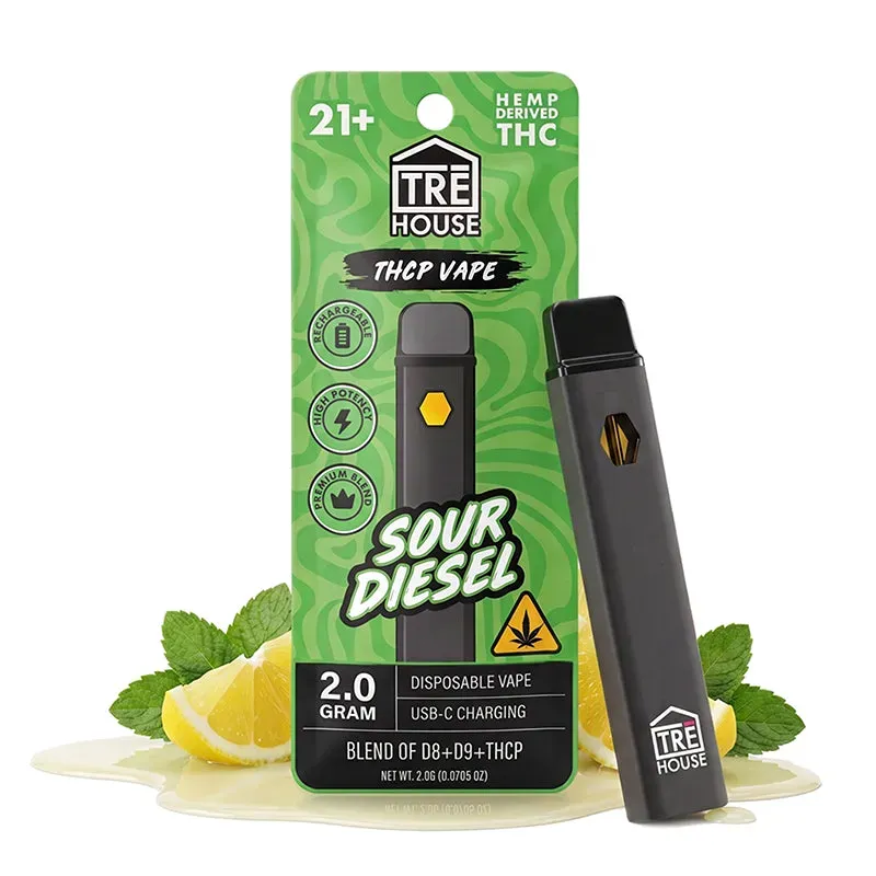 TRE HOUSE Sour Diesel THCP vape-pen singel sativa