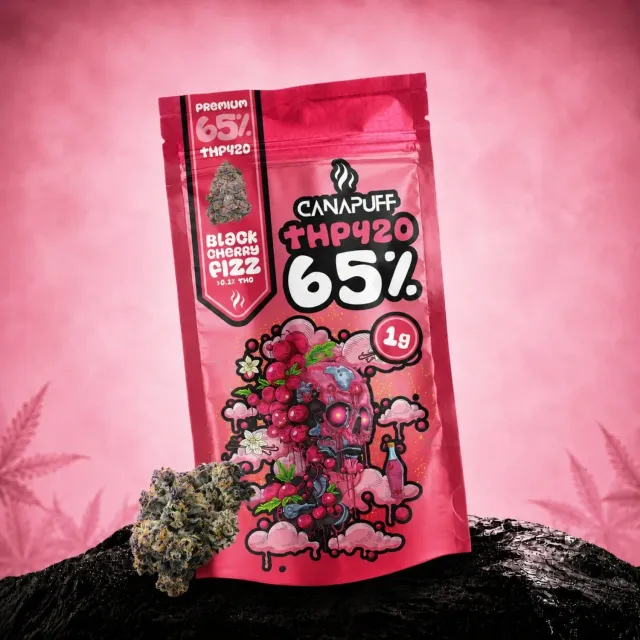 CANAPUFF THP420 Black Cherry Fizz blomster 1g kirsebær
