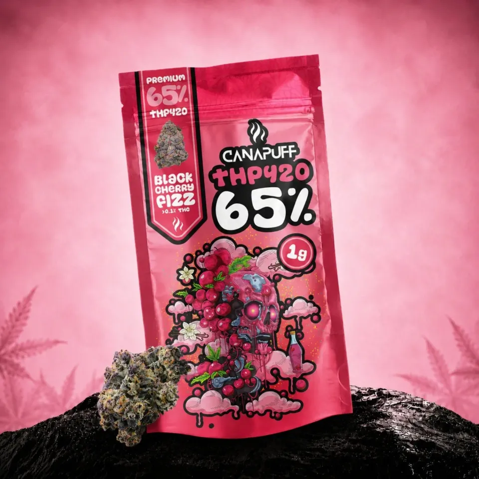CANAPUFF THP420 Black Cherry Fizz blomster 1g kirsebær