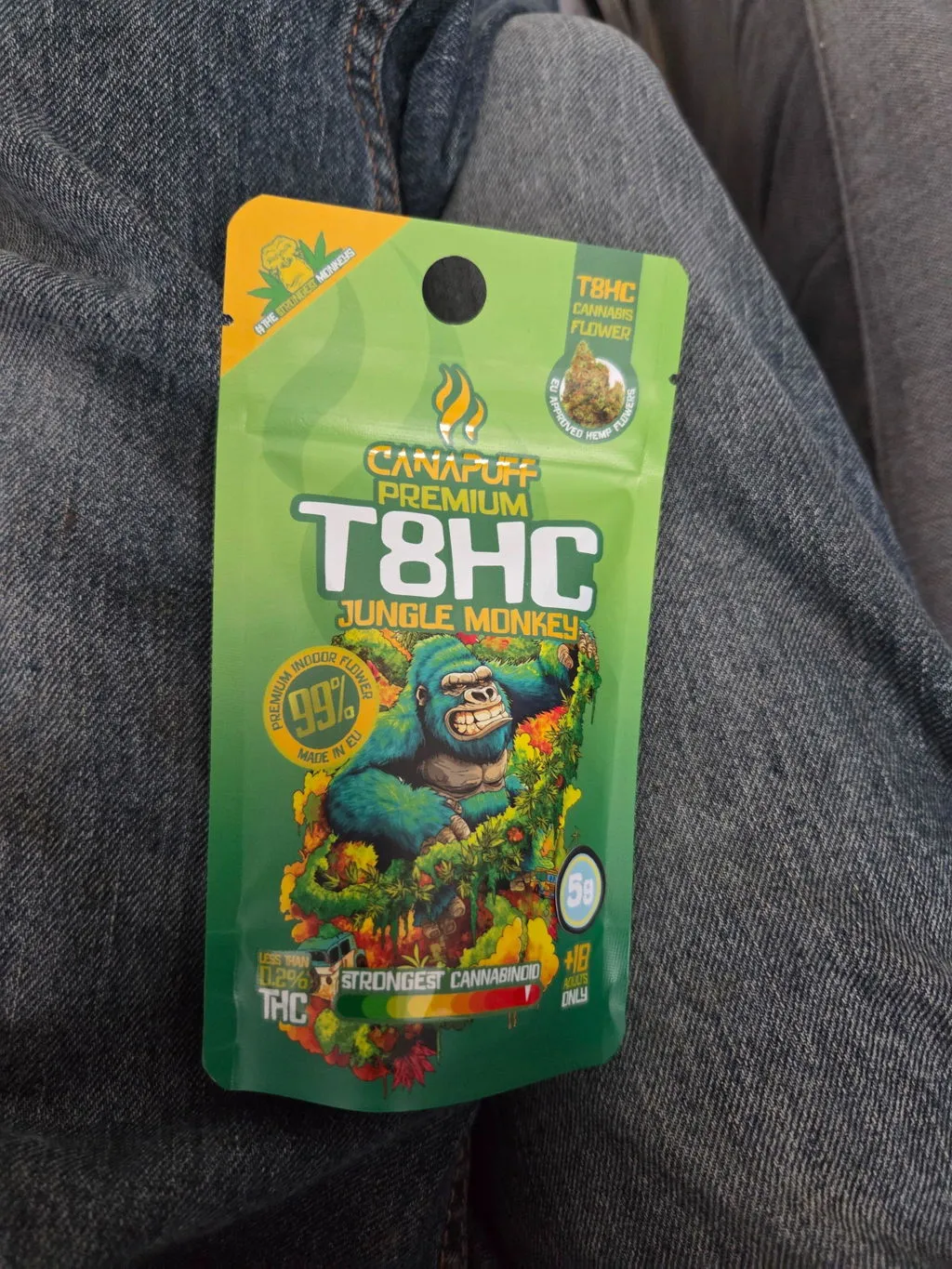 Canapuff T8HC Jungle Monkey topskudd 1g sitrus