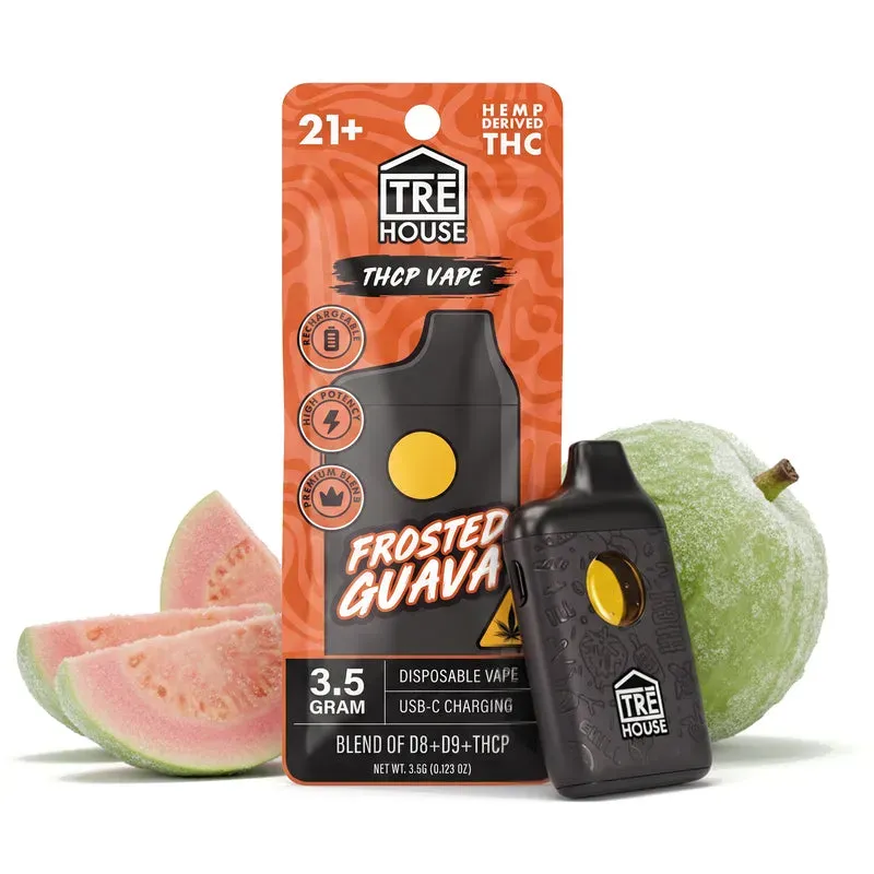 TRE HOUSE Frosted Guava THCP vape pen guava engangs