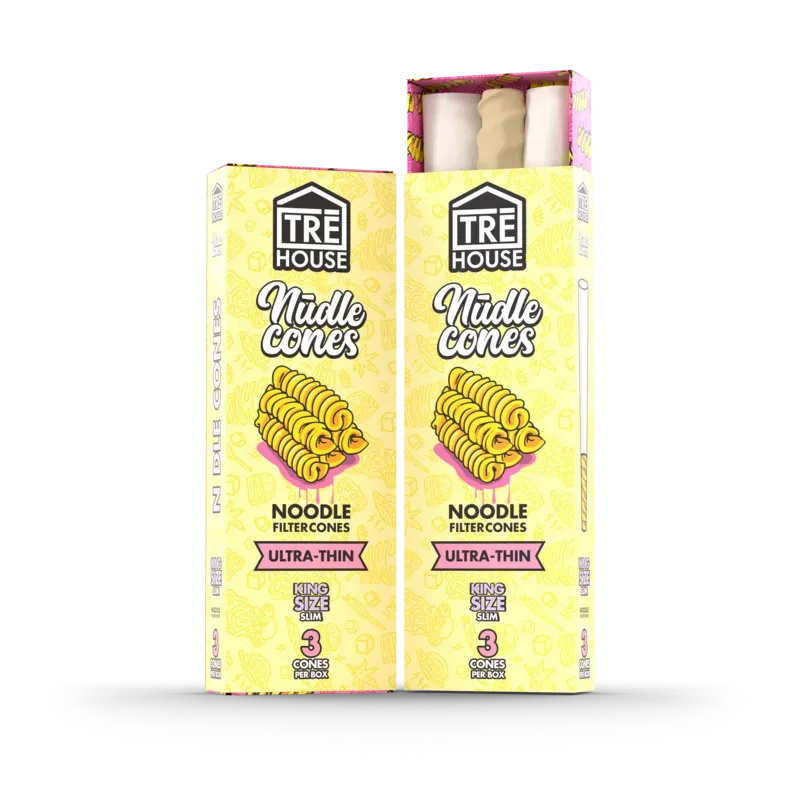 TRE HOUSE Nudle King Size Slim cones 3-pak ultra tynn