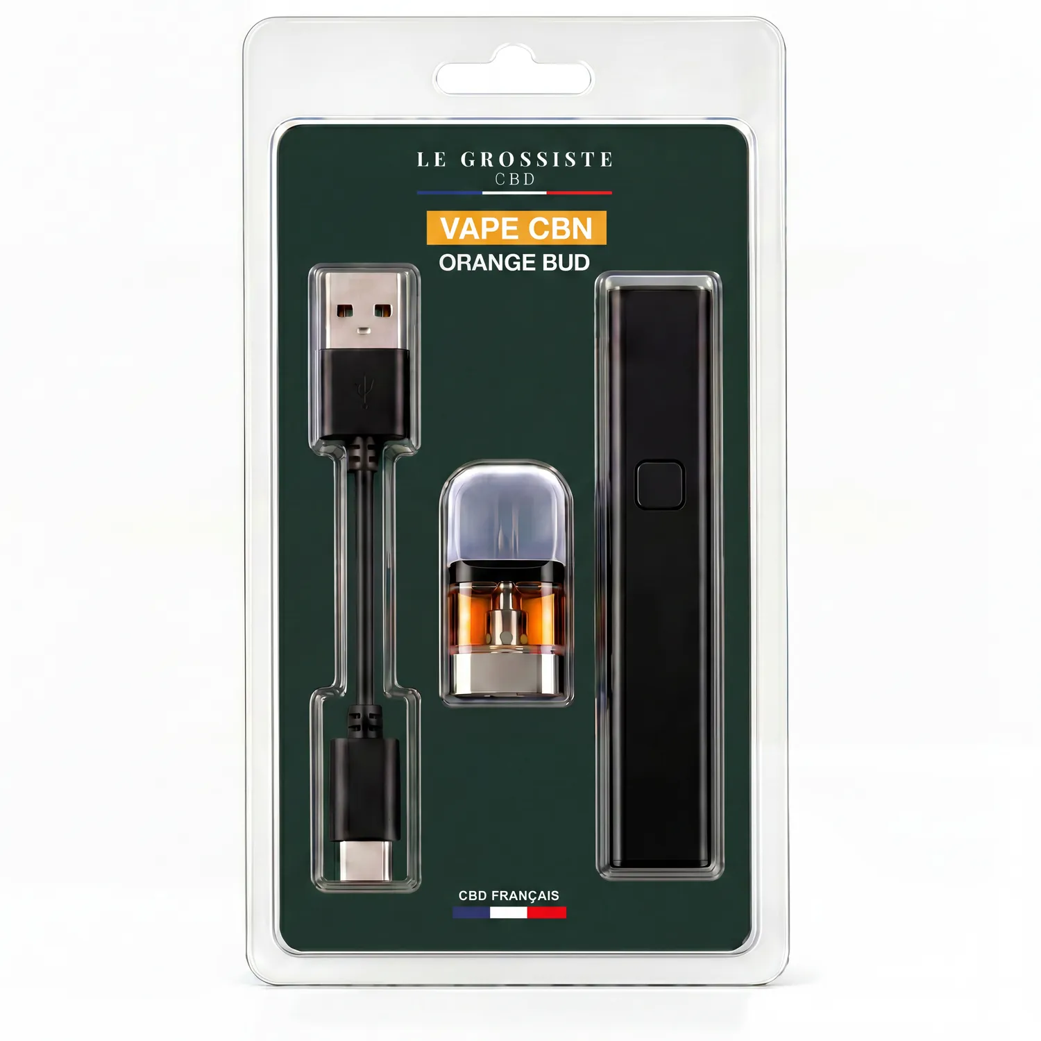 LeGrossiste Orange Bud CBN vapepenn 1 stk sitrus