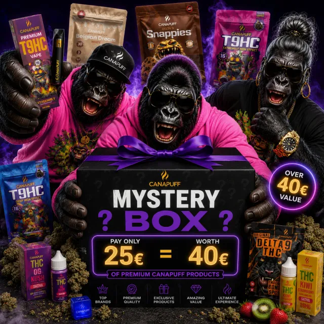 Canapuff Mystery Box S overraskelsesboks blomster vape