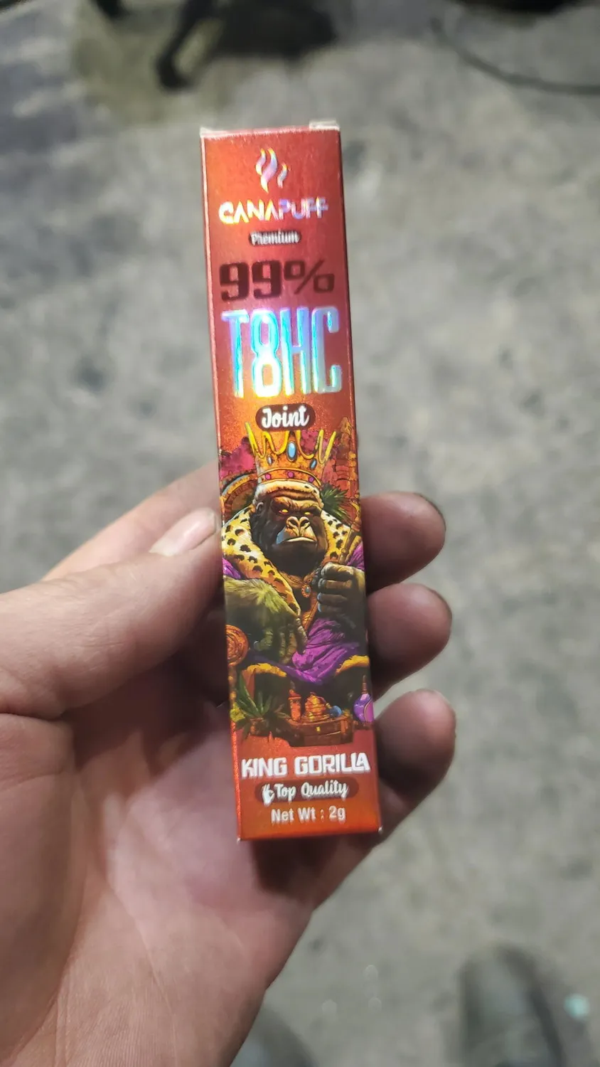 Canapuff King Gorilla T8HC joint 2 g honning