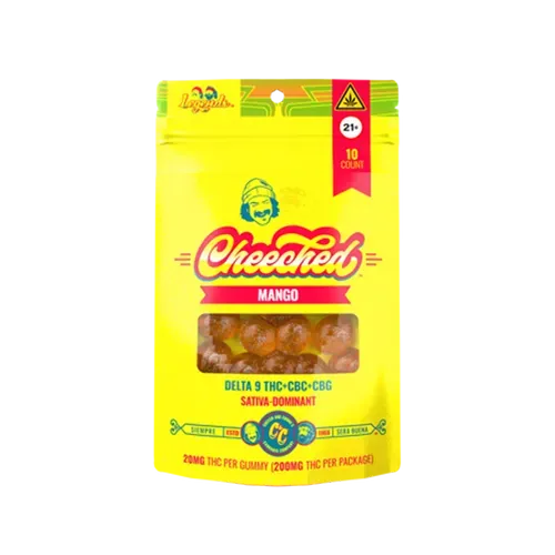 Cheech & Chong Legends Sativa THC gummies mango 200 mg sterk
