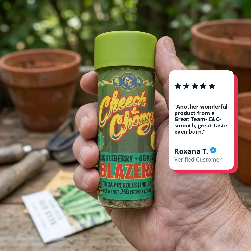 Cheech & Chong Blazers Huckleberry OG Kush prerolls 5-pk 3,75g indica