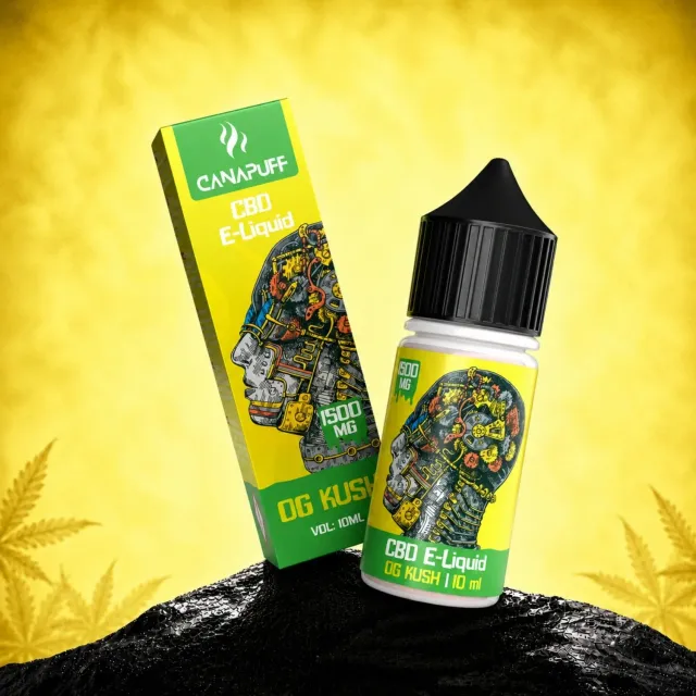 Canapuff CBD OG Kush e-væske 1500mg furu