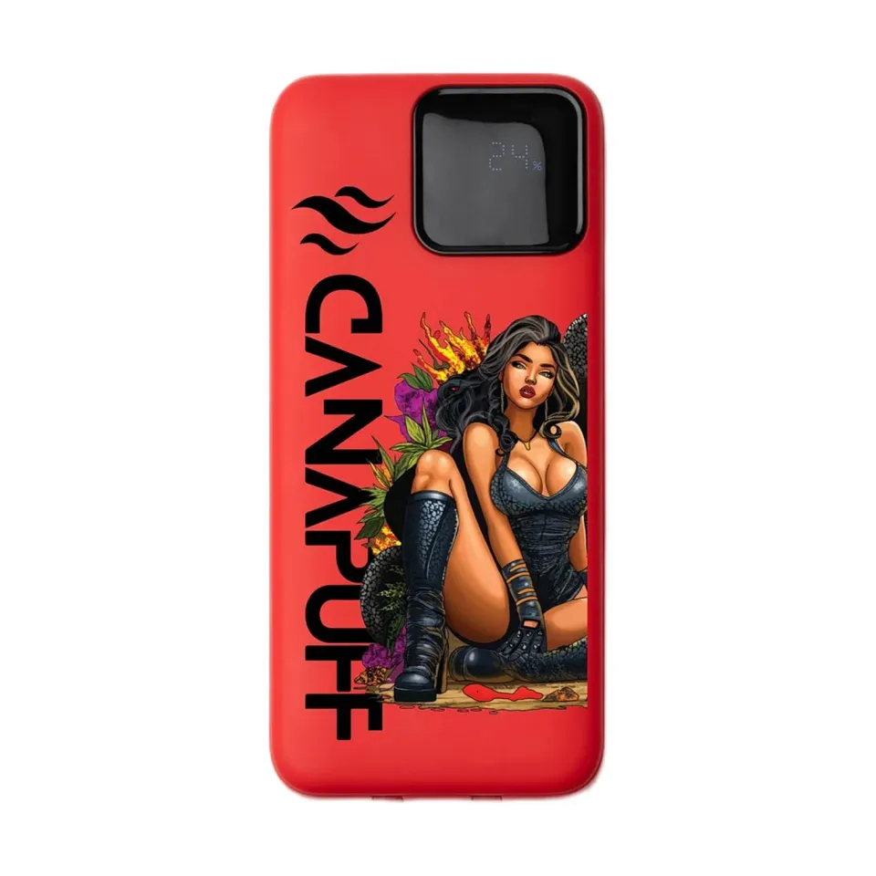 Canapuff Black Mamba powerbank 10000 mAh rød 20W