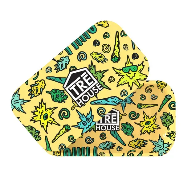 TRE HOUSE Metal rullebrett Yellow Medium metallbrett
