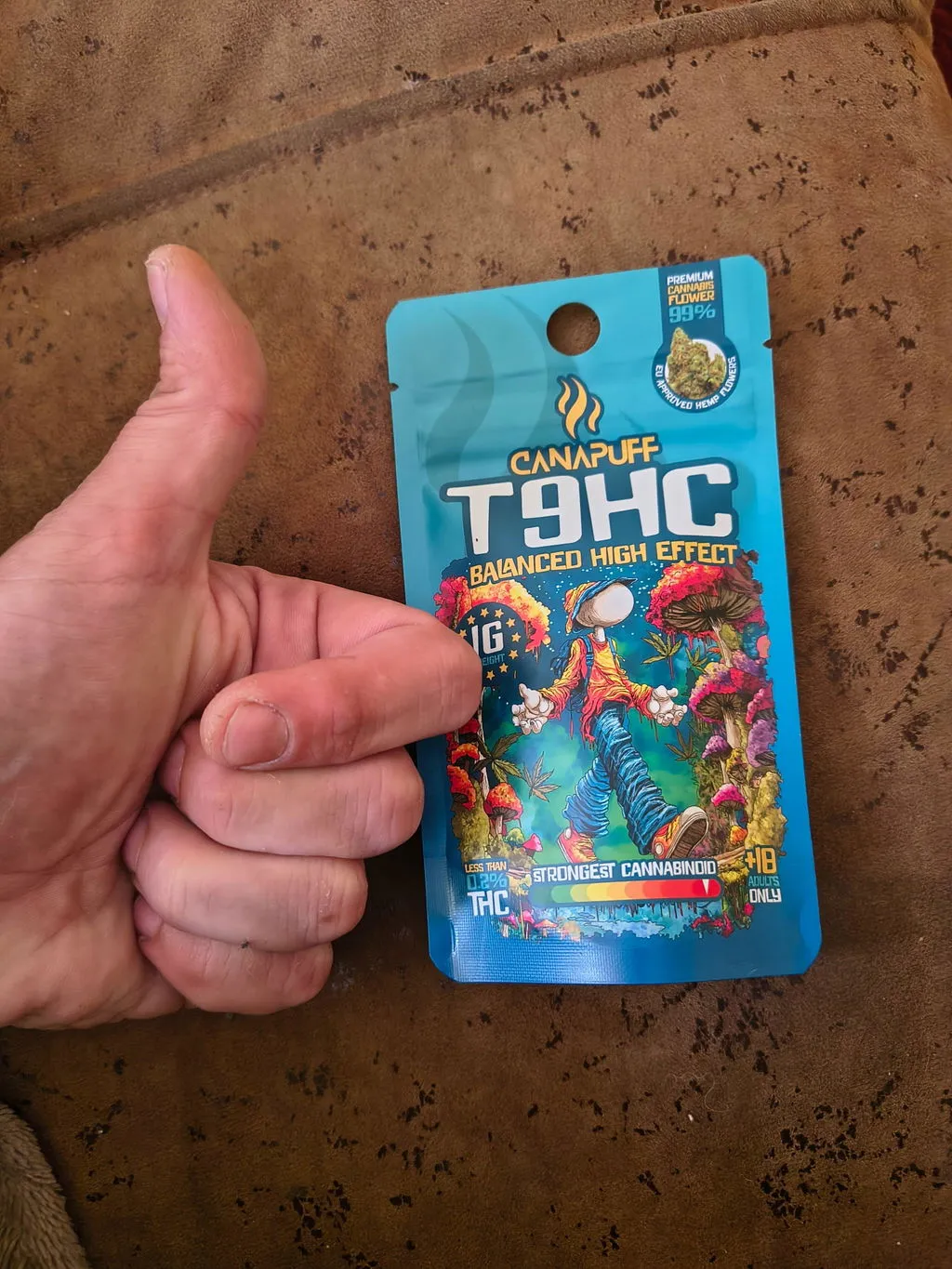 Canapuff Balanced T9HC-toppskudd 1 g eksotisk frukt