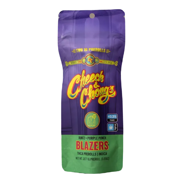 Cheech & Chong Blazers Runtz Purple Punch prerolls 2-pk 2g THCa