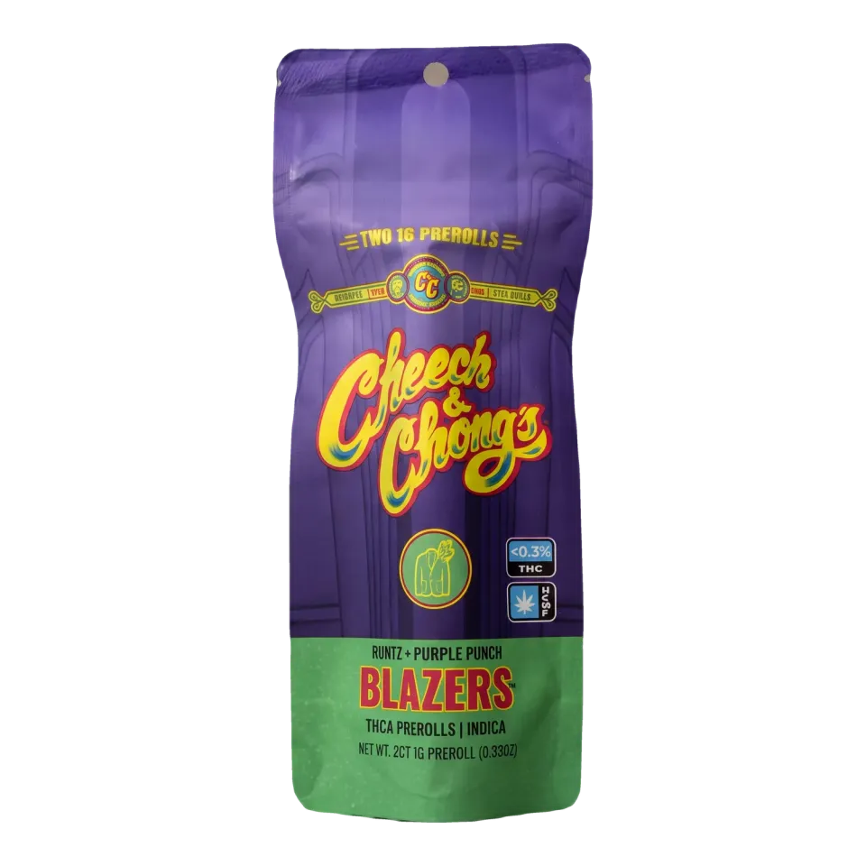Cheech & Chong Blazers Runtz Purple Punch prerolls 2-pk 2g THCa