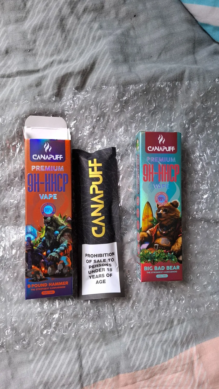 CANAPUFF 9H-HHCP 9 Pound Hammer vape 1ml furu