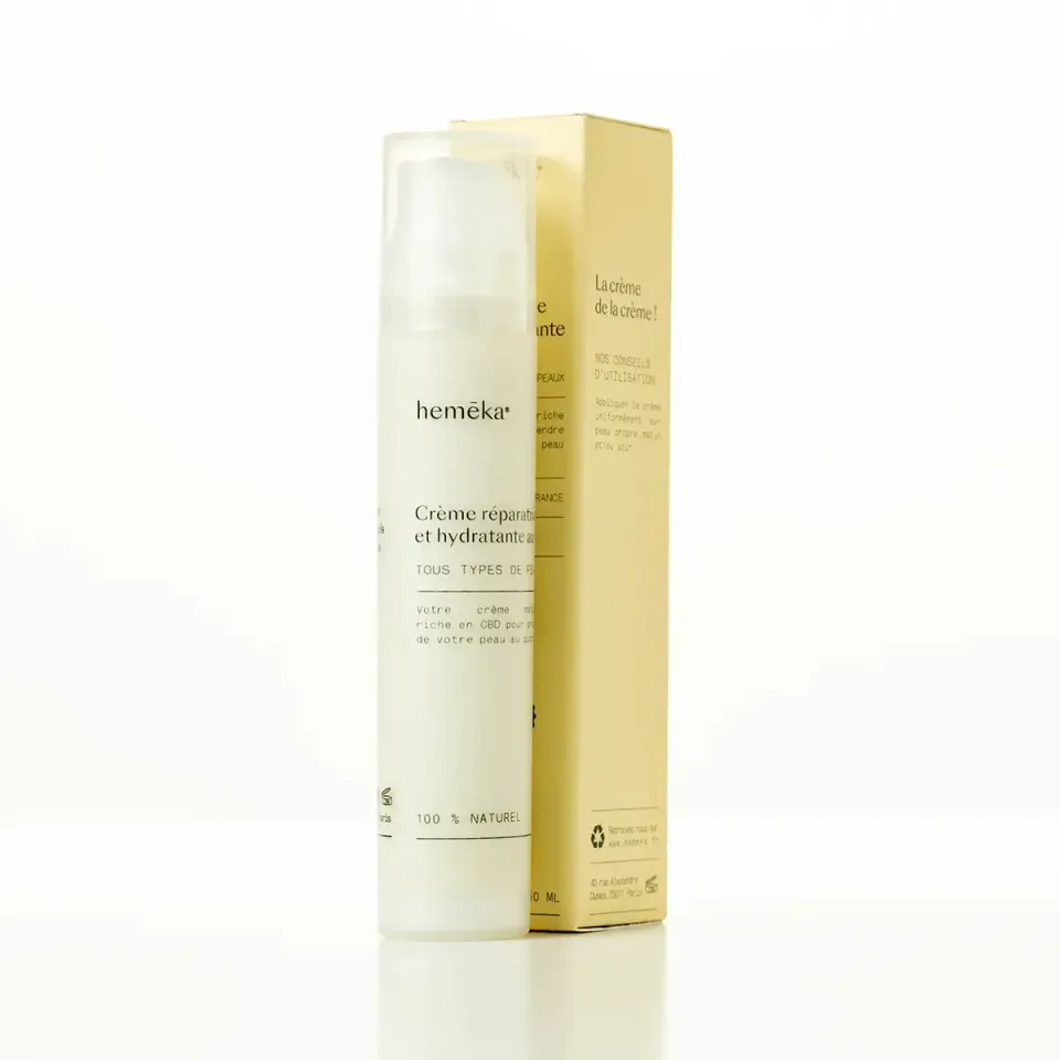 Hemeka CBD reparerende hudkrem 50 ml 500 mg