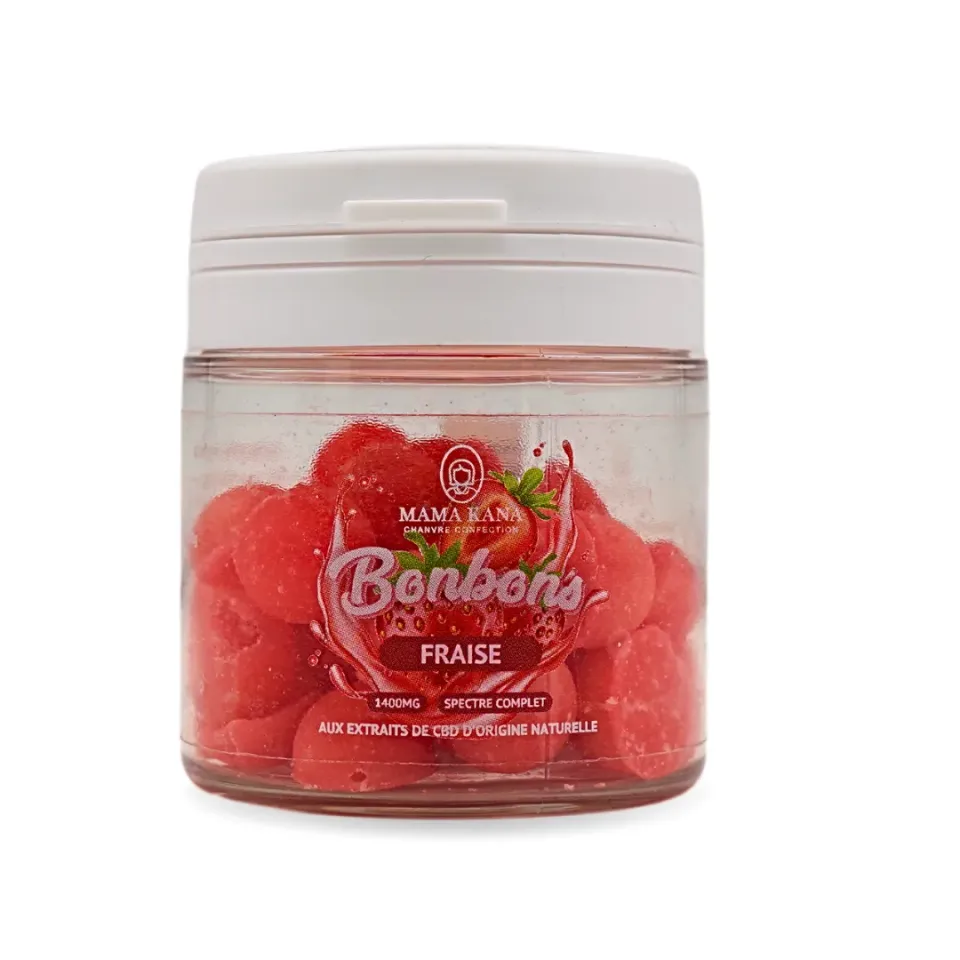 LeGrossiste Fraise CBD-godteri 1400 mg – 1 boks jordbær
