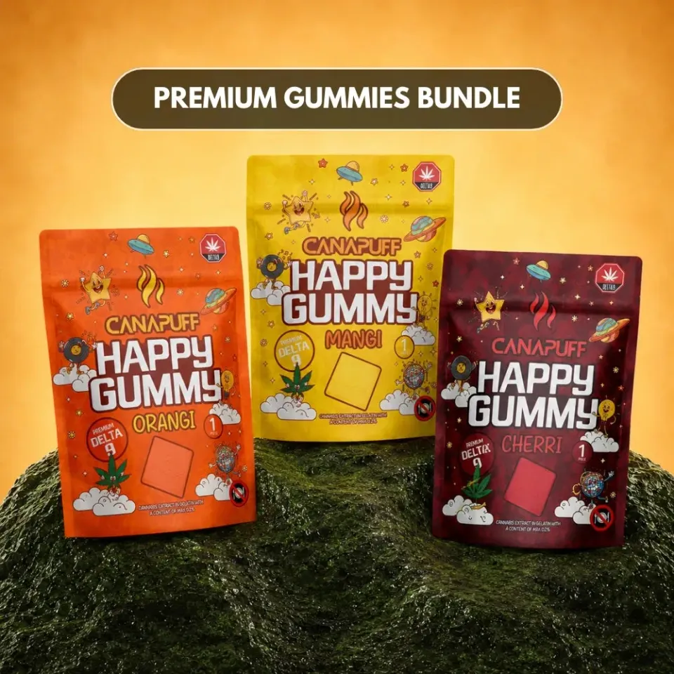 CANAPUFF Premium Gummies Bundle gummies 15 stk 3 smaker