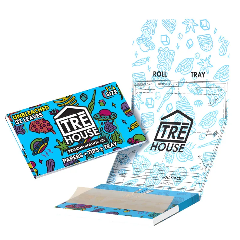 TRE HOUSE Rolling Kit rullepapir 1¼ Ultra Thin 3-pakning
