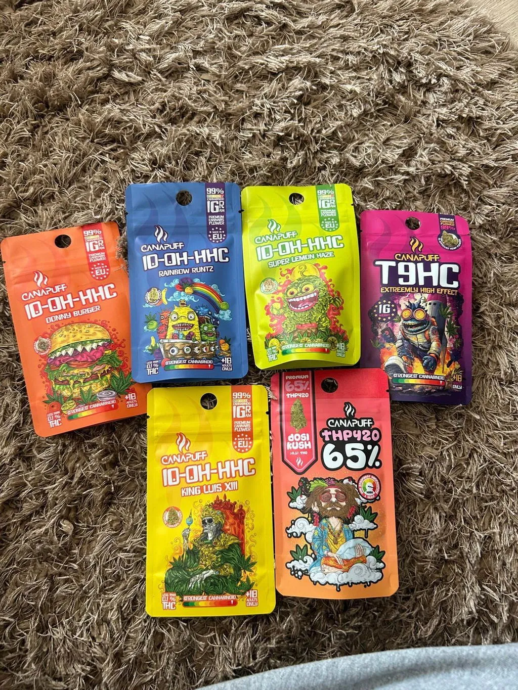 Canapuff Dosi Kush THP420-toppskudd 1g 65%