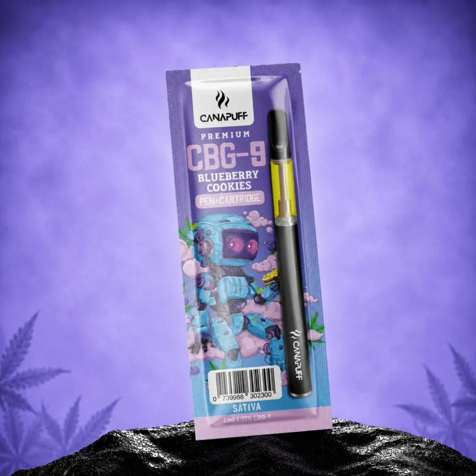 Canapuff CBG9 Blueberry Cookies 79% vape penn bær