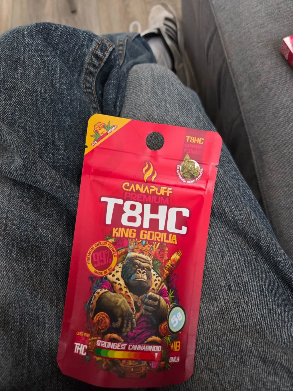 Canapuff T8HC King Gorilla blomst 1g 99%