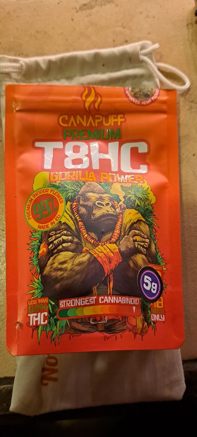 CANAPUFF Gorilla Power T8HC topp-skudd 1g fruktig