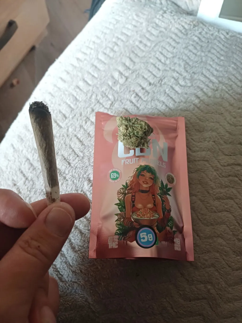Canapuff Lemon Skunk 14% CBD-blomst 1g sitrus