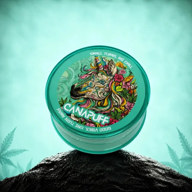 Canapuff Unicorn Piss minigrinder 40 mm plast